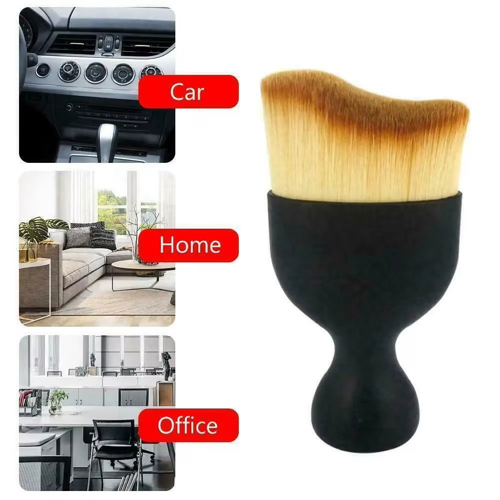 1Pcs Car Interior Cleaning Detaling Brush Car Air Conditioner Cleaning Brush Dust Removal Artifact Brush Car Interior Cleaning