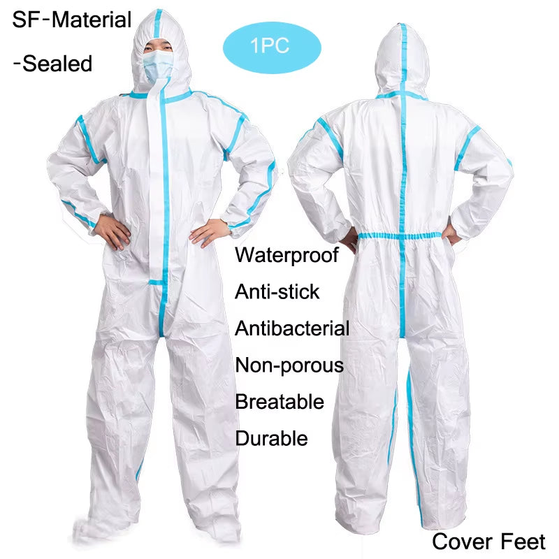 Professional Disposable Waterproof Oil-Resistant Coverall Suit for Spray Painting and Occupational Safety