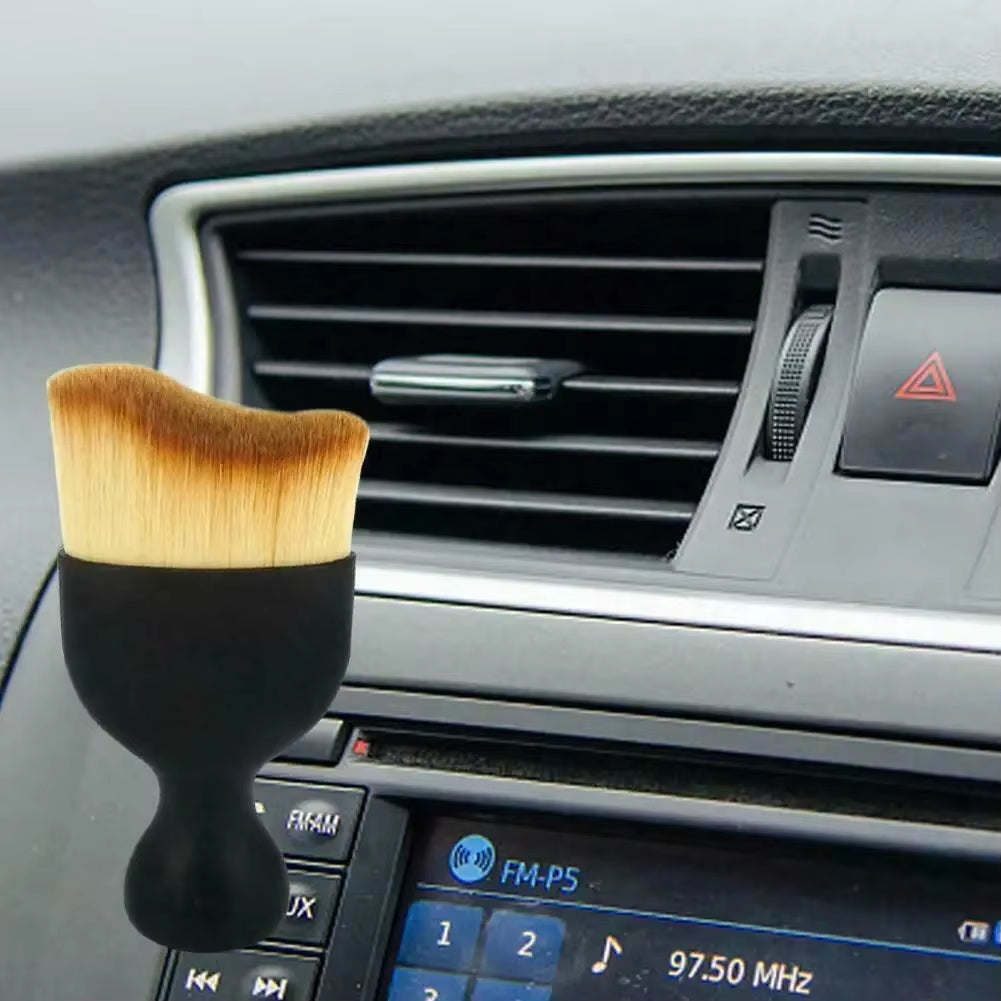 1Pcs Car Interior Cleaning Detaling Brush Car Air Conditioner Cleaning Brush Dust Removal Artifact Brush Car Interior Cleaning