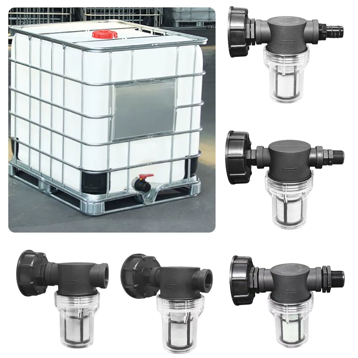 4-6 Garden Water Ball Valve,Ton Barrel Filter Connector,Ibc Ton Barrel Joint,Garden Hose Adapter Non-Toxic Connector
