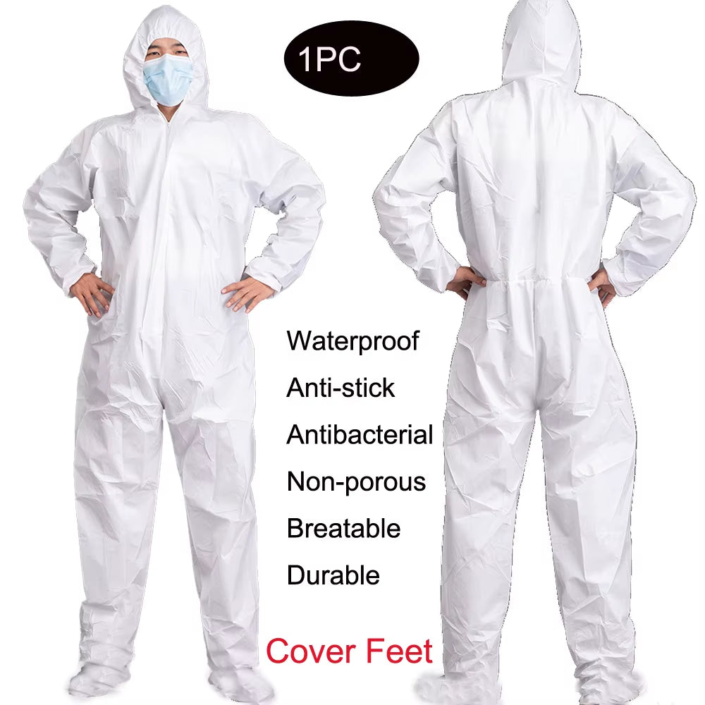 Professional Disposable Waterproof Oil-Resistant Coverall Suit for Spray Painting and Occupational Safety