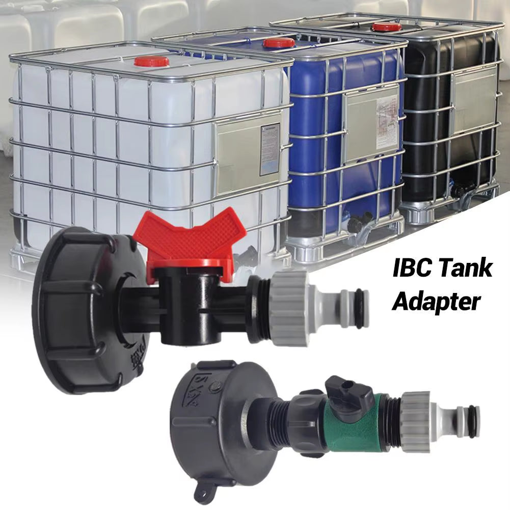 IBC Tank Adapter S60X6 3/4'' Thread Connector Replacement Valve Fitting Garden Hose Quick Connector Garden Water Connectors