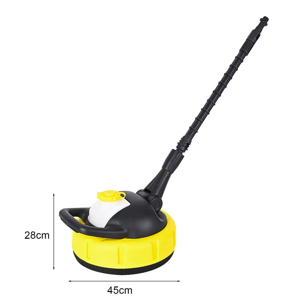Patio Floor Brush Long Handle High Speed Pressure Washer Rotary Brush Dirt Removal Cleaning Brush Patio Cleaner Head for Karcher