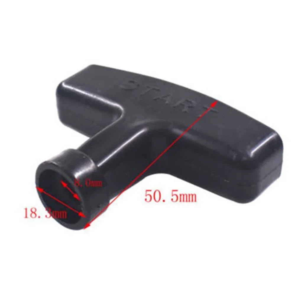 2pcs Pull Start Recoil Handle Black For Honda GX200 GX240 GX270 GX340 GX390 Engine Lawn Mower Generator Starter Handle