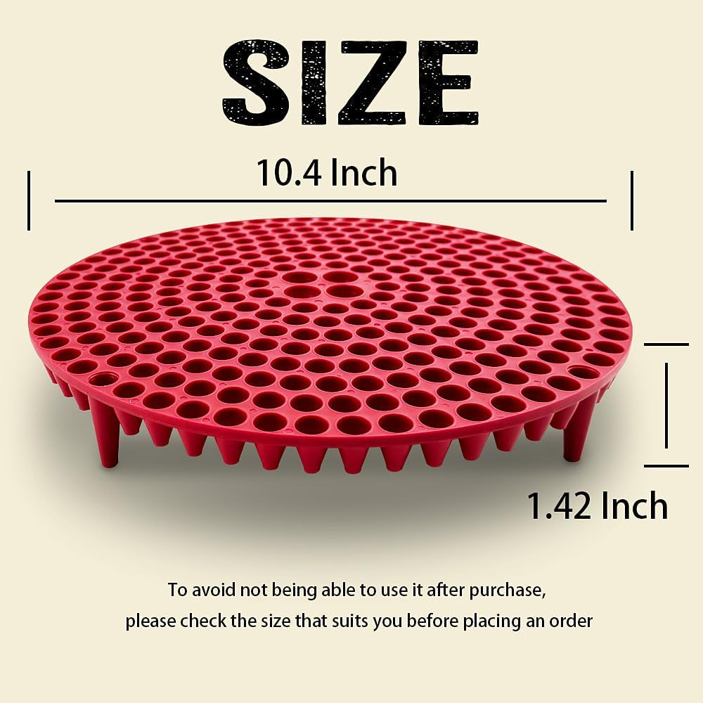 2-Pack Heavy Duty Grit Trap Inserts for 4-5 Gallon Car Wash Buckets - Essential Detailing Kit Accessories for Microfiber Mitts, Cloths, and Sponges (Red)