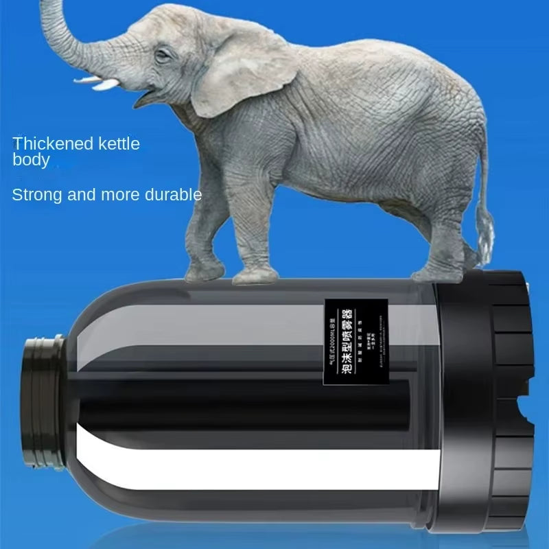 2L Manual Foamer Pressure Washer with Adjustable Nozzle for Car Wash, Snow Foam Cannon, Garden Watering