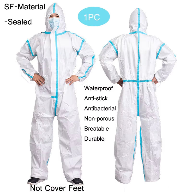 Professional Disposable Waterproof Oil-Resistant Coverall Suit for Spray Painting and Occupational Safety