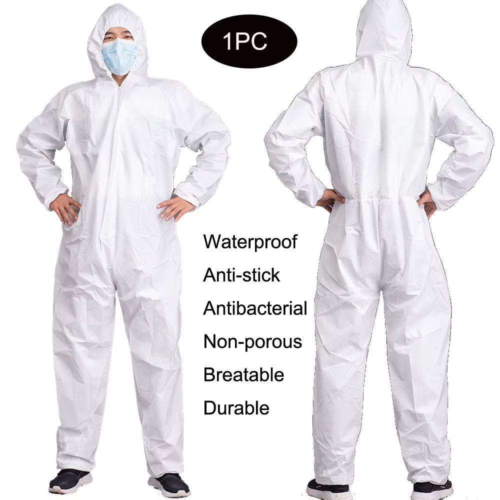 Professional Disposable Waterproof Oil-Resistant Coverall Suit for Spray Painting and Occupational Safety