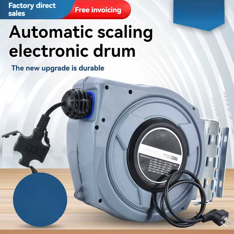 Automatic Telescopic Electric Drum Reel with Copper Core Wire and Compliant National Standard Cable