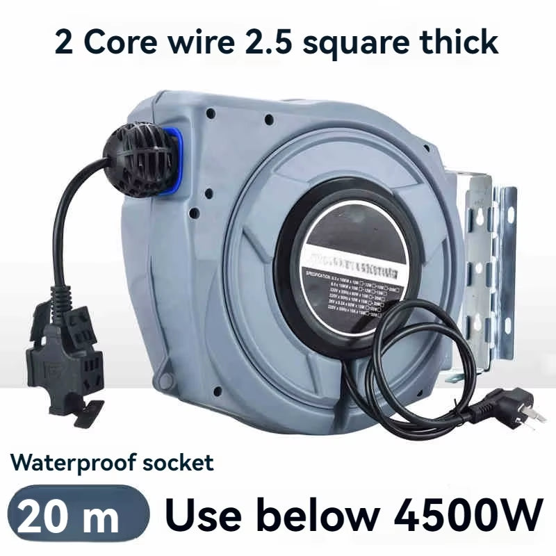 Automatic Telescopic Electric Drum Reel with Copper Core Wire and Compliant National Standard Cable