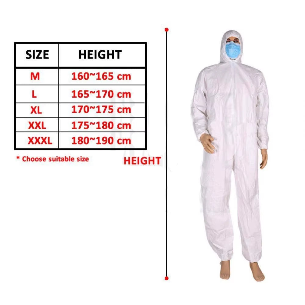 Professional Disposable Waterproof Oil-Resistant Coverall Suit for Spray Painting and Occupational Safety