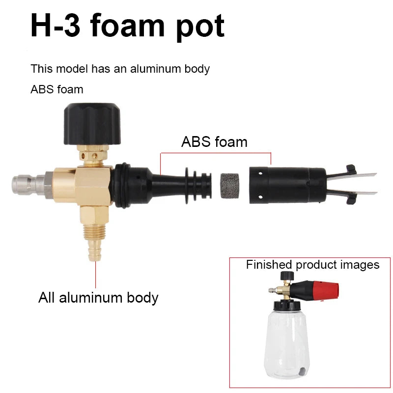 Manufacturer Direct Selling High-Pressure Foam Spray Can With Adjustable Big Mouth PA Cleaning Gun Car Washer Professional Foam
