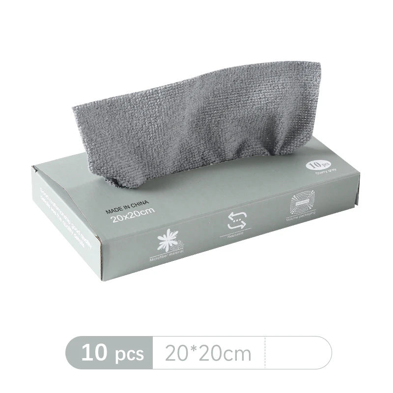 Microfiber Cleaning Cloths - Reusable Non-Fluorescent Perforated Kitchen Towels for Dishwashing, Household & Car Cleaning