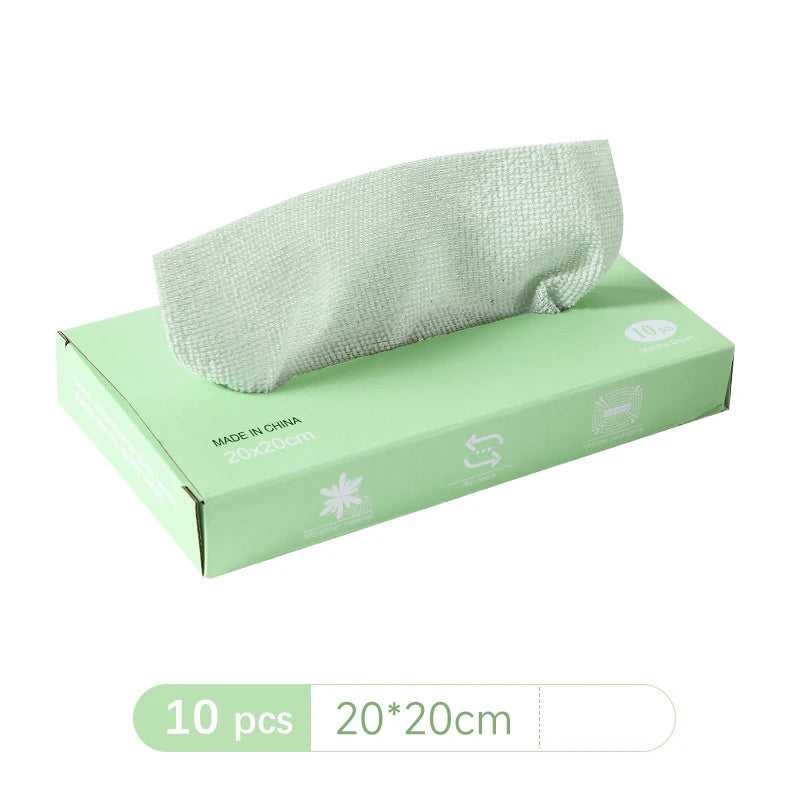 Microfiber Cleaning Cloths - Reusable Non-Fluorescent Perforated Kitchen Towels for Dishwashing, Household & Car Cleaning