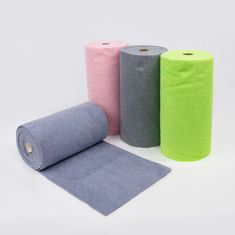 Microfiber Cleaning Cloths - Reusable Non-Fluorescent Perforated Kitchen Towels for Dishwashing, Household & Car Cleaning
