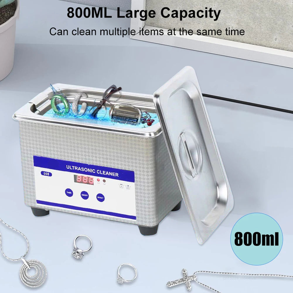 Ultrasonic Cleaner Ultrasound Glasses Cleaner 40KHZ High Frequency Ultrasonic Washing Bath for Glasses Jewelry Cleaning Machine