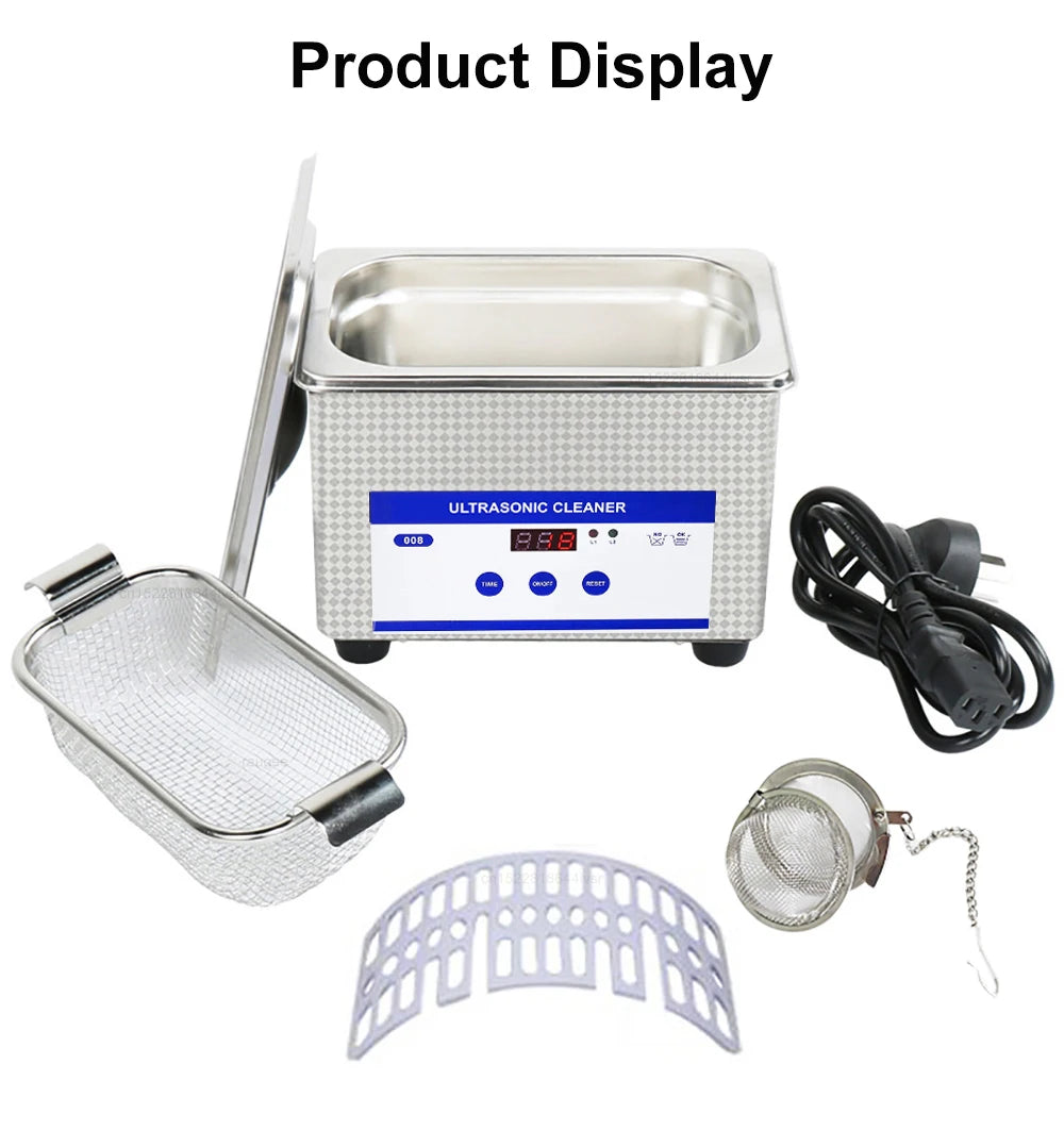 Ultrasonic Cleaner Ultrasound Glasses Cleaner 40KHZ High Frequency Ultrasonic Washing Bath for Glasses Jewelry Cleaning Machine