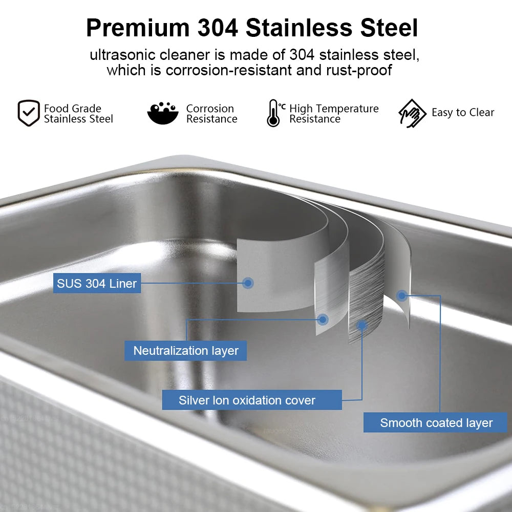 Ultrasonic Cleaner 2L 3L 6L 10L 15L 22L 30L Large Capacity Heated Cleaning Washing Machine Ultrasound Bath For Jewelry Glasses