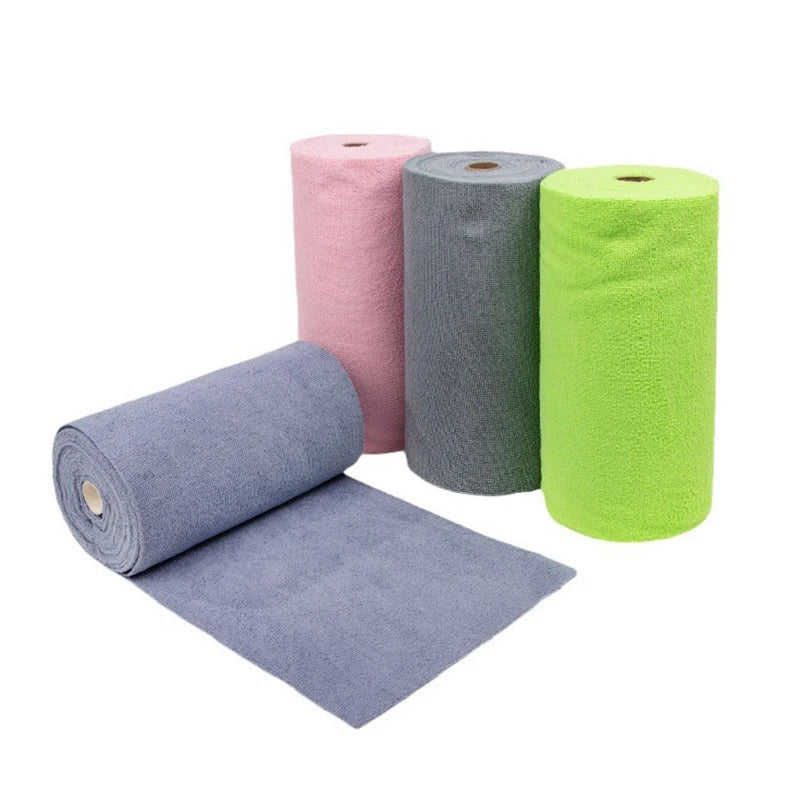 Microfiber Cleaning Cloths - Reusable Non-Fluorescent Perforated Kitchen Towels for Dishwashing, Household & Car Cleaning