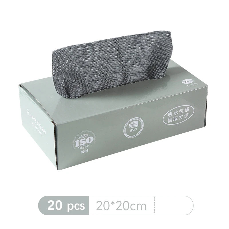 Microfiber Cleaning Cloths - Reusable Non-Fluorescent Perforated Kitchen Towels for Dishwashing, Household & Car Cleaning