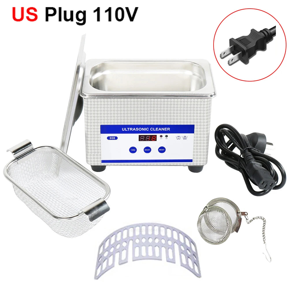 Ultrasonic Cleaner Ultrasound Glasses Cleaner 40KHZ High Frequency Ultrasonic Washing Bath for Glasses Jewelry Cleaning Machine