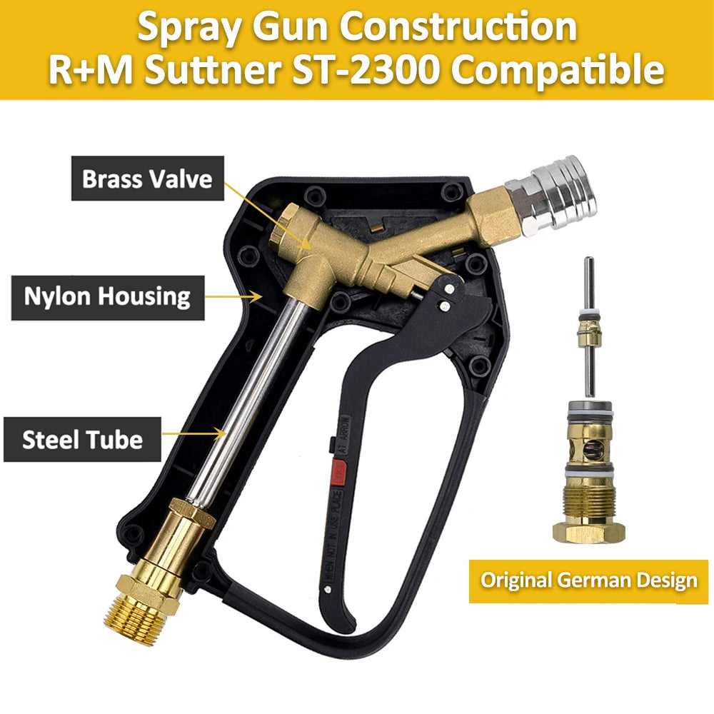 Pressure Washer Water Swivel Gun for Car Cleaning Hose Connector For Karcher Nilfisk Parkside Bosch Quick Connector