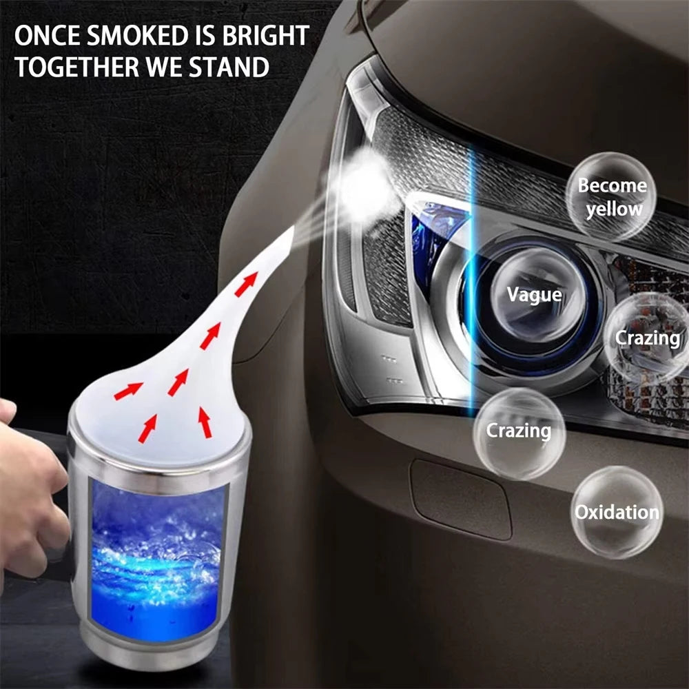 Car Headlight Polish Restoration Kit Heating Atomization Cup Headlamp Polish Electrical Heating Cup Repair Restoration Tool