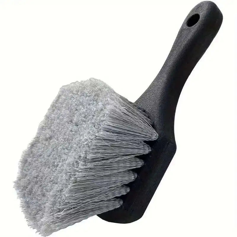 Car Wheel Cleaning Brush Detail Brush Short Handle Tire Rim Washing Brush Vehicles Cleaning Maintain Tools Auto Accessories