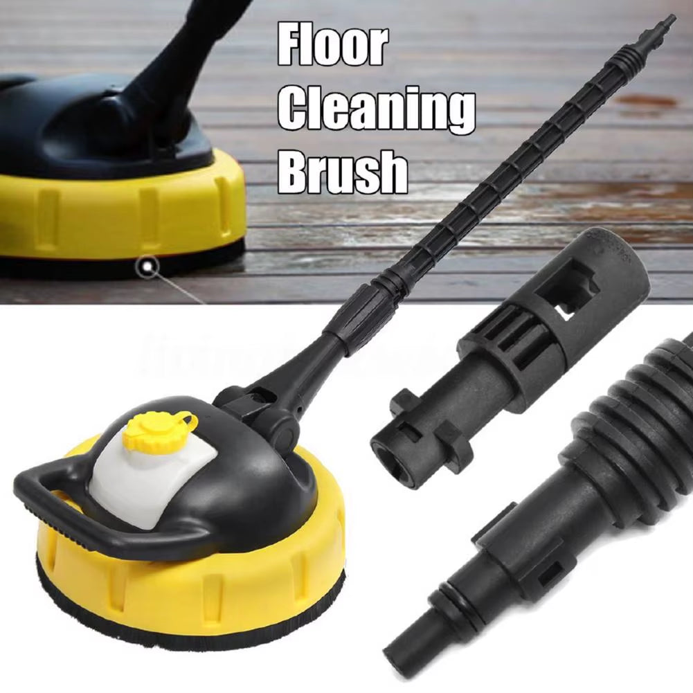Patio Floor Brush Long Handle High Speed Pressure Washer Rotary Brush Dirt Removal Cleaning Brush Patio Cleaner Head for Karcher