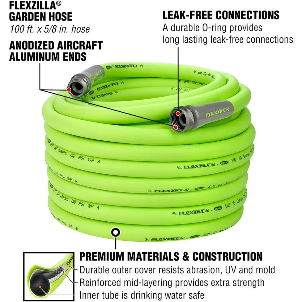 Liberty Garden Hose Trolley and Flexzilla Hose Set
