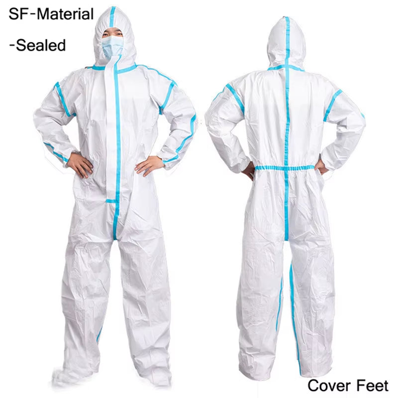 Professional Disposable Waterproof Oil-Resistant Coverall Suit for Spray Painting and Occupational Safety