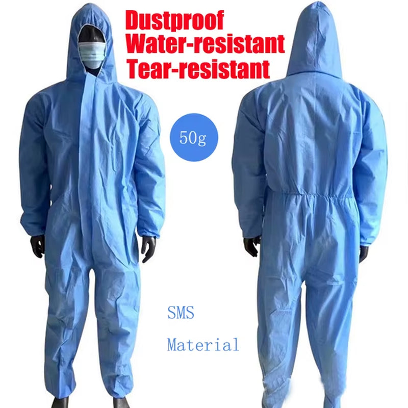 Professional Disposable Waterproof Oil-Resistant Coverall Suit for Spray Painting and Occupational Safety