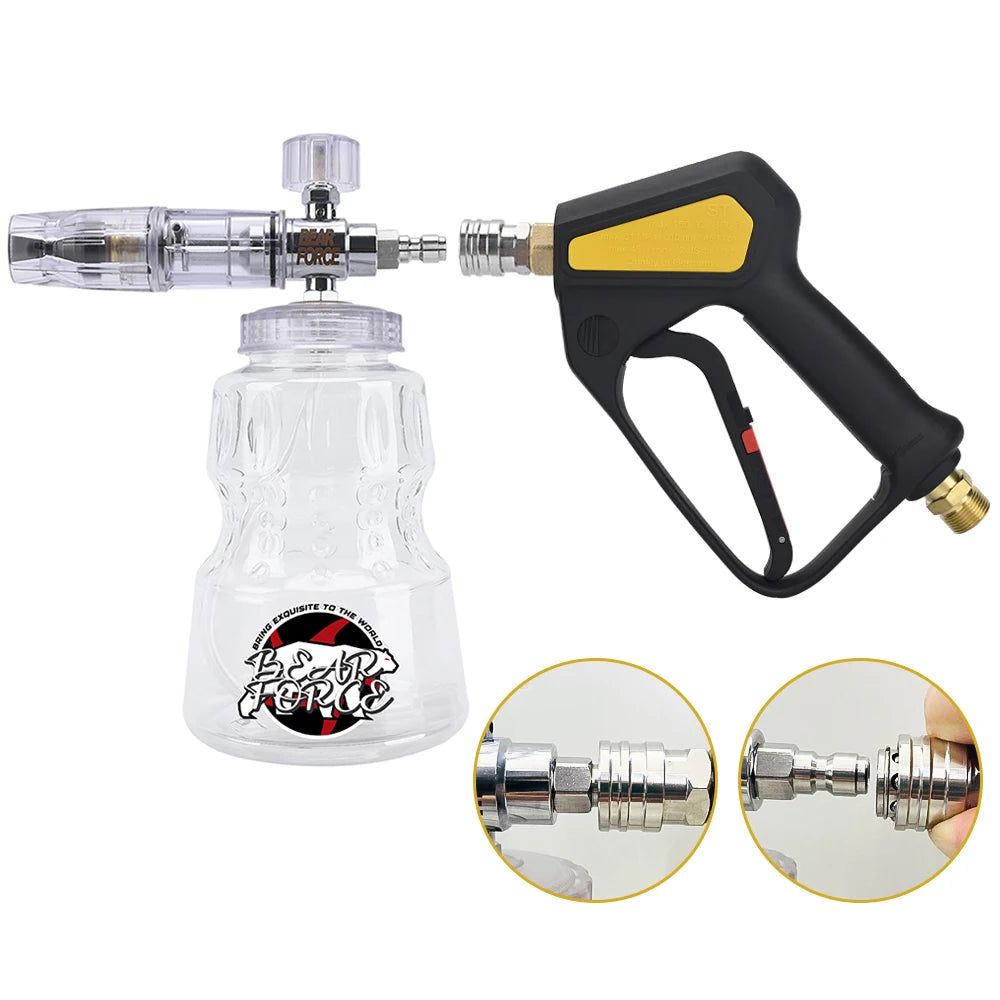 Pressure Washer Water Swivel Gun for Car Cleaning Hose Connector For Karcher Nilfisk Parkside Bosch Quick Connector