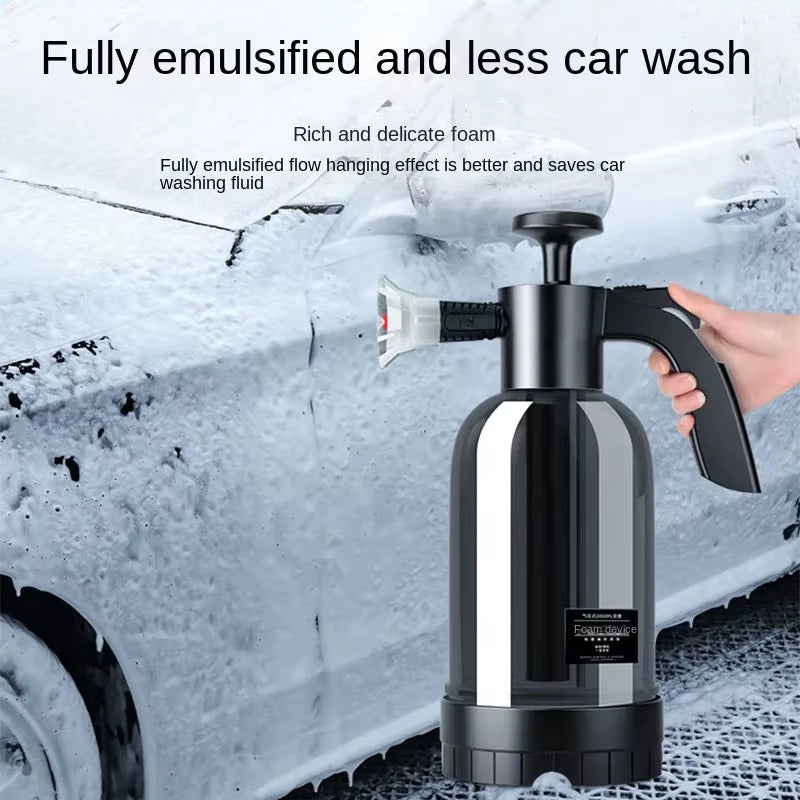 2L Manual Foamer Pressure Washer with Adjustable Nozzle for Car Wash, Snow Foam Cannon, Garden Watering