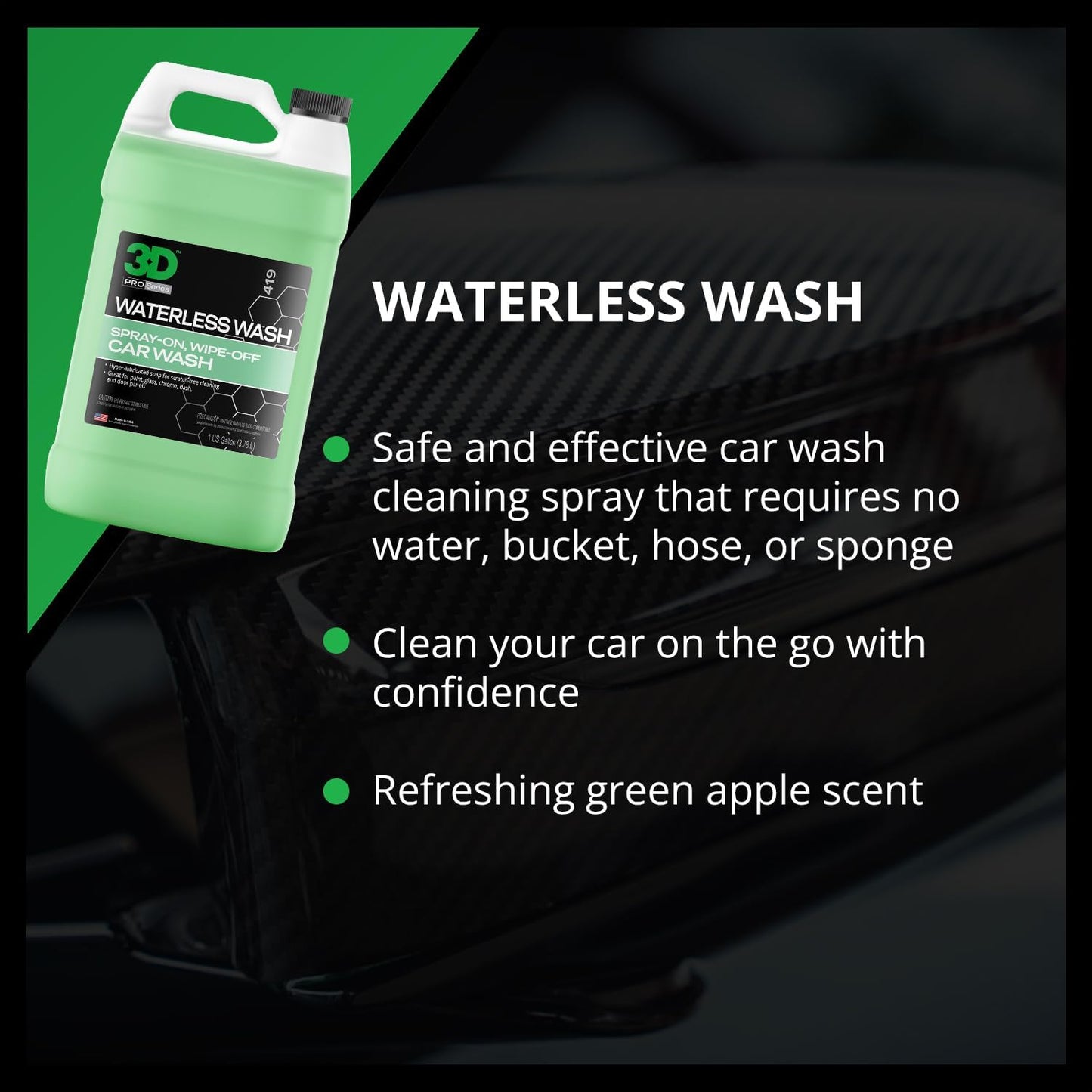 Waterless Car Wash - 1 Gallon Auto Detailing Solution