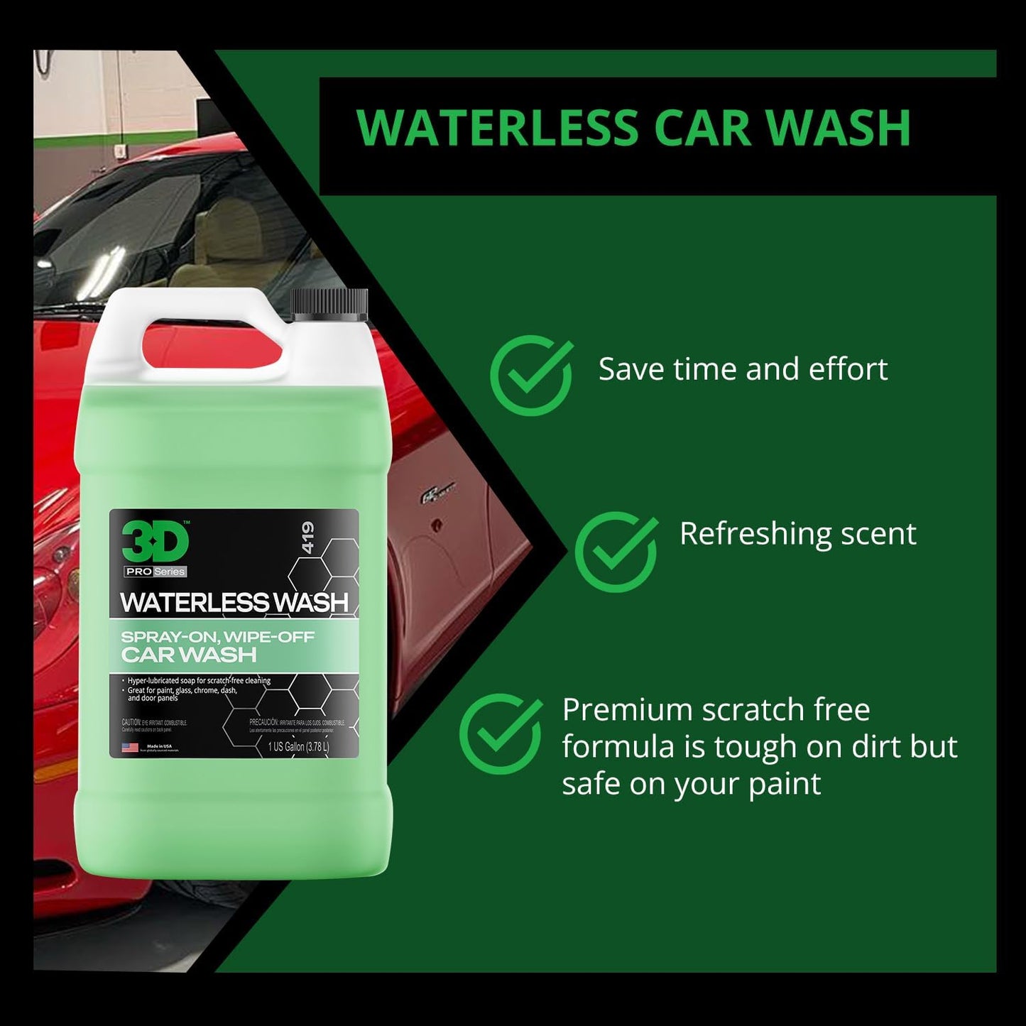 Waterless Car Wash - 1 Gallon Auto Detailing Solution