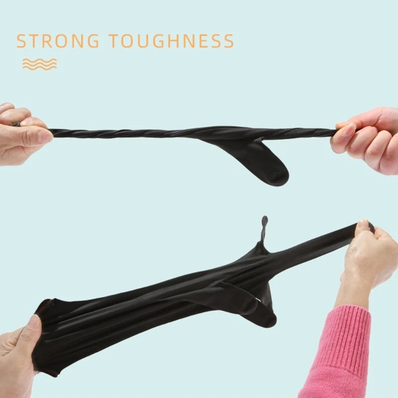 1pair Rubber Chemical Resistant Gloves Reusable Heavy-duty Safety Work Gloves Acid & Alkali Protections Non-Slip Gloves 1 Pair