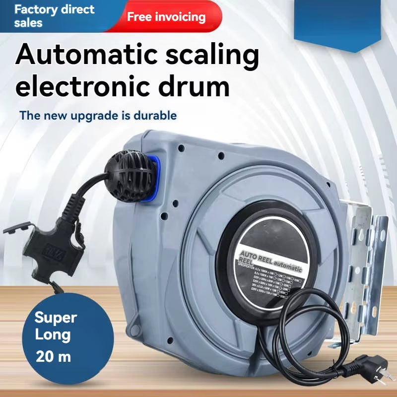 Automatic Telescopic Electric Drum Reel with Copper Core Wire and Compliant National Standard Cable