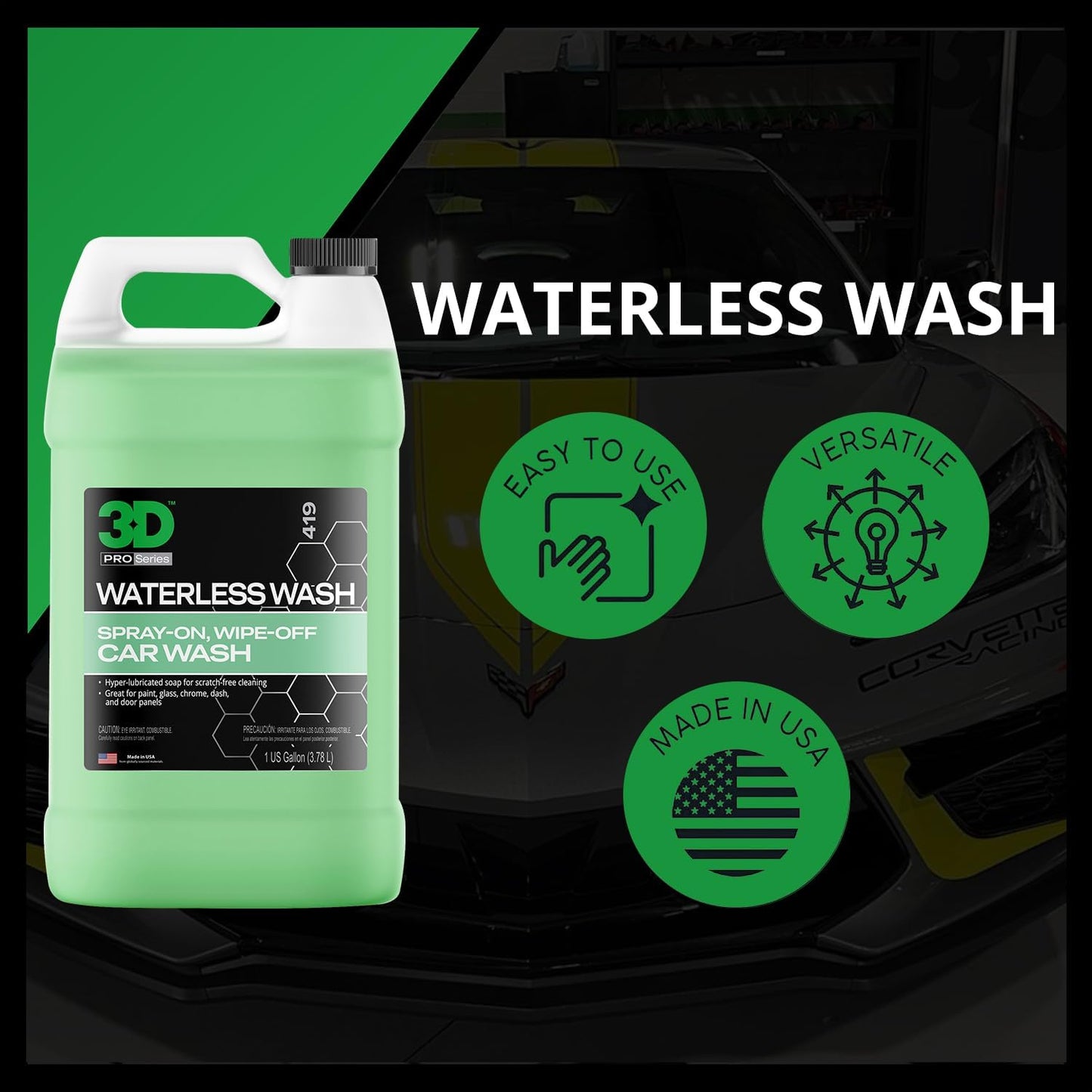 Waterless Car Wash - 1 Gallon Auto Detailing Solution