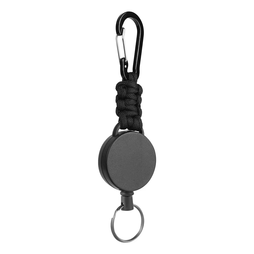 Professional Heavy-Duty Retractable Key Chain with Anti-Theft Carabiner and 23-Inch Extension for Badge Display