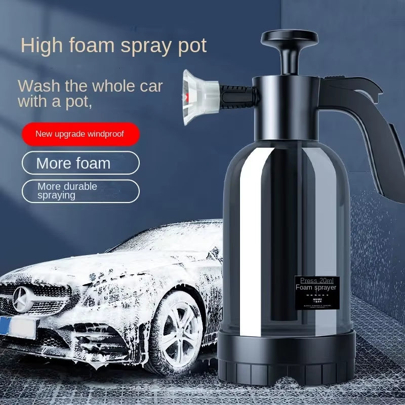 2L Manual Foamer Pressure Washer with Adjustable Nozzle for Car Wash, Snow Foam Cannon, Garden Watering