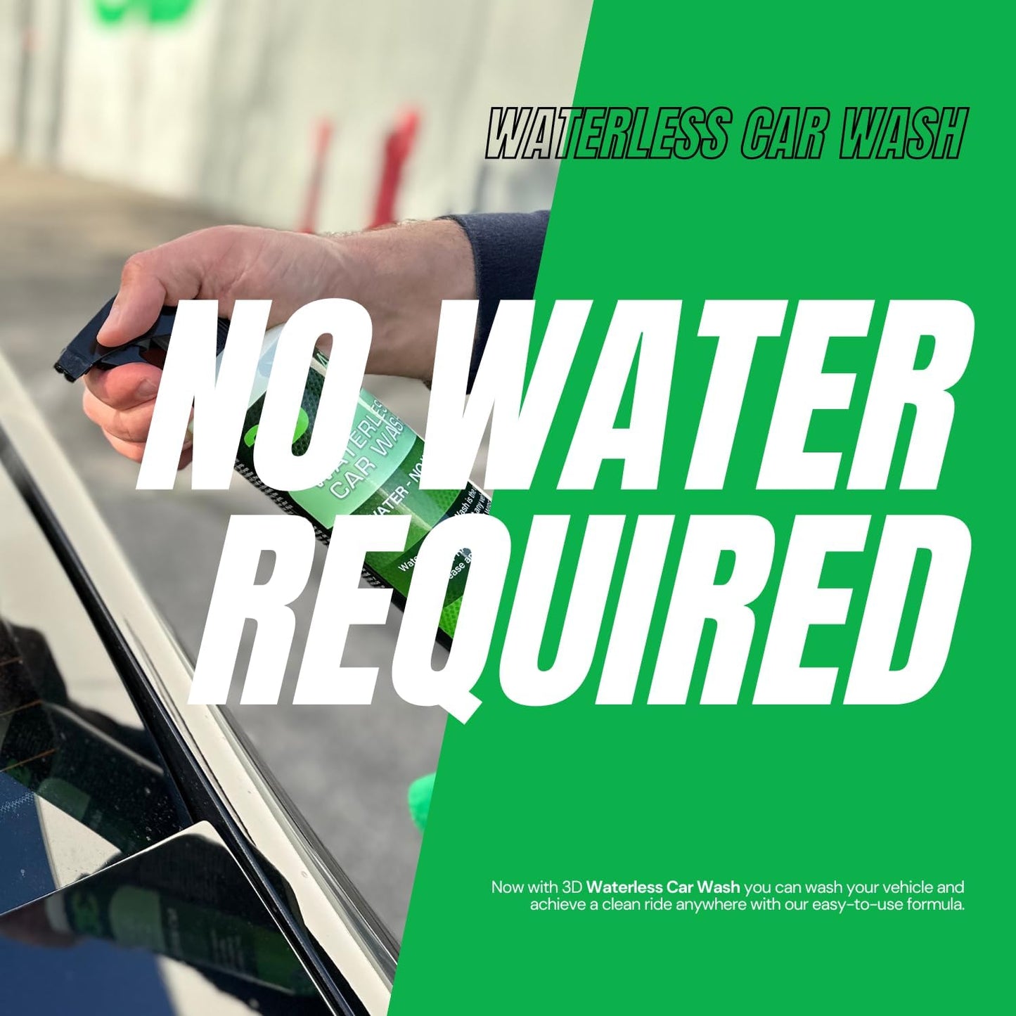 Waterless Car Wash Detailing Spray - 16 oz - Ideal for Vehicles, RVs, Motorcycles, and Boats - No Water or Soap Needed