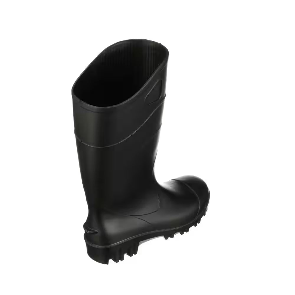 Men'S 15 In. All-Purpose PVC Rubber Boot- Black Size 10