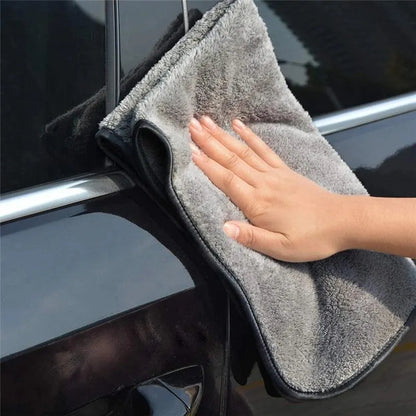 2pcs High-end Microfiber Towels Thickened Auto Detailing Water Drying Cloth Cleaning Tools Car Care Wash Accessories 40X40cm