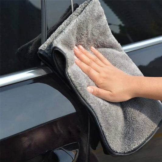 2pcs High-end Microfiber Towels Thickened Auto Detailing Water Drying Cloth Cleaning Tools Car Care Wash Accessories 40X40cm