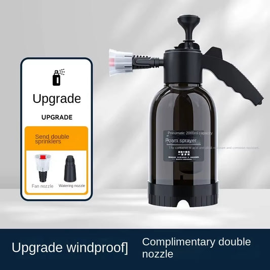 2L Manual Foamer Pressure Washer with Adjustable Nozzle for Car Wash, Snow Foam Cannon, Garden Watering