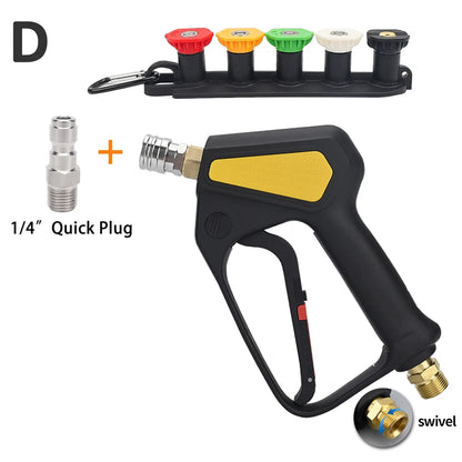 Pressure Washer Water Swivel Gun for Car Cleaning Hose Connector For Karcher Nilfisk Parkside Bosch Quick Connector