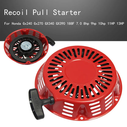 Recoil Pull Starter Fits For Honda Gx240 Gx270 GX340 GX390 188F 7.0 8hp 9hp 10hp 11HP 13HP