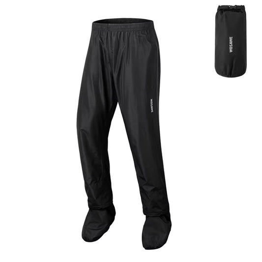 Men Rain Pants Shoe Covers Moto Waterproof Pants Outdoor Work Rain Gear Pants for Motorcycle Camping Hiking Fishing Golf