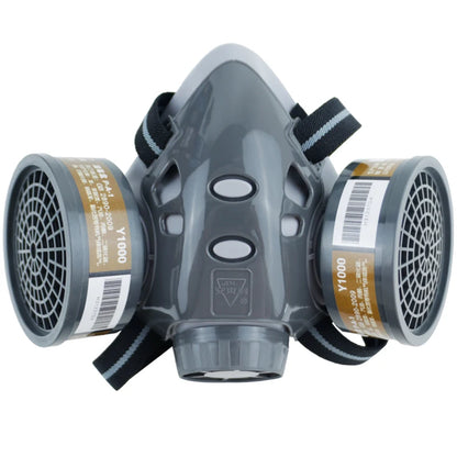 Painting Gas Mask Respirator Set Dual Charcoal Filters Spray Chemical Industry Pesticide Anti Fog Glasses Protective Masks